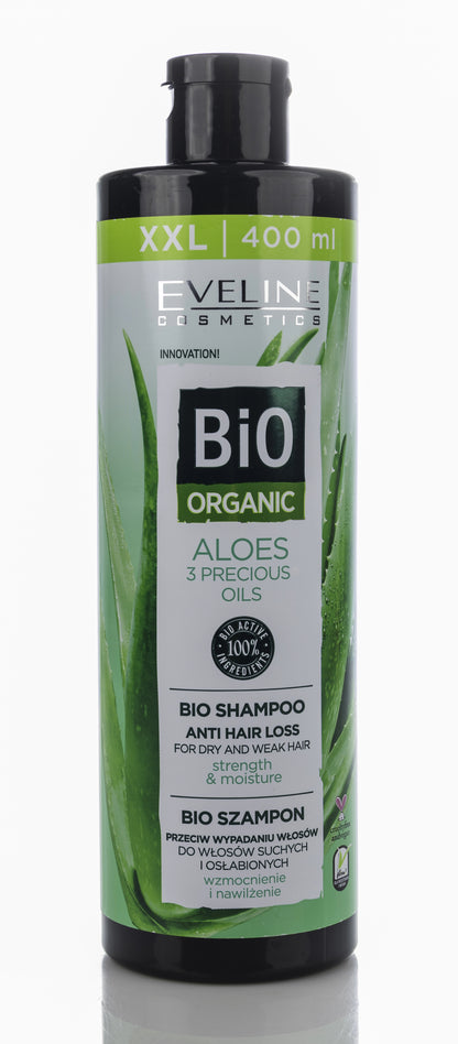 Eveline Bio Organic Aloe + 3 Precious Oils Anti Hair Loss Shampoo 400 Ml