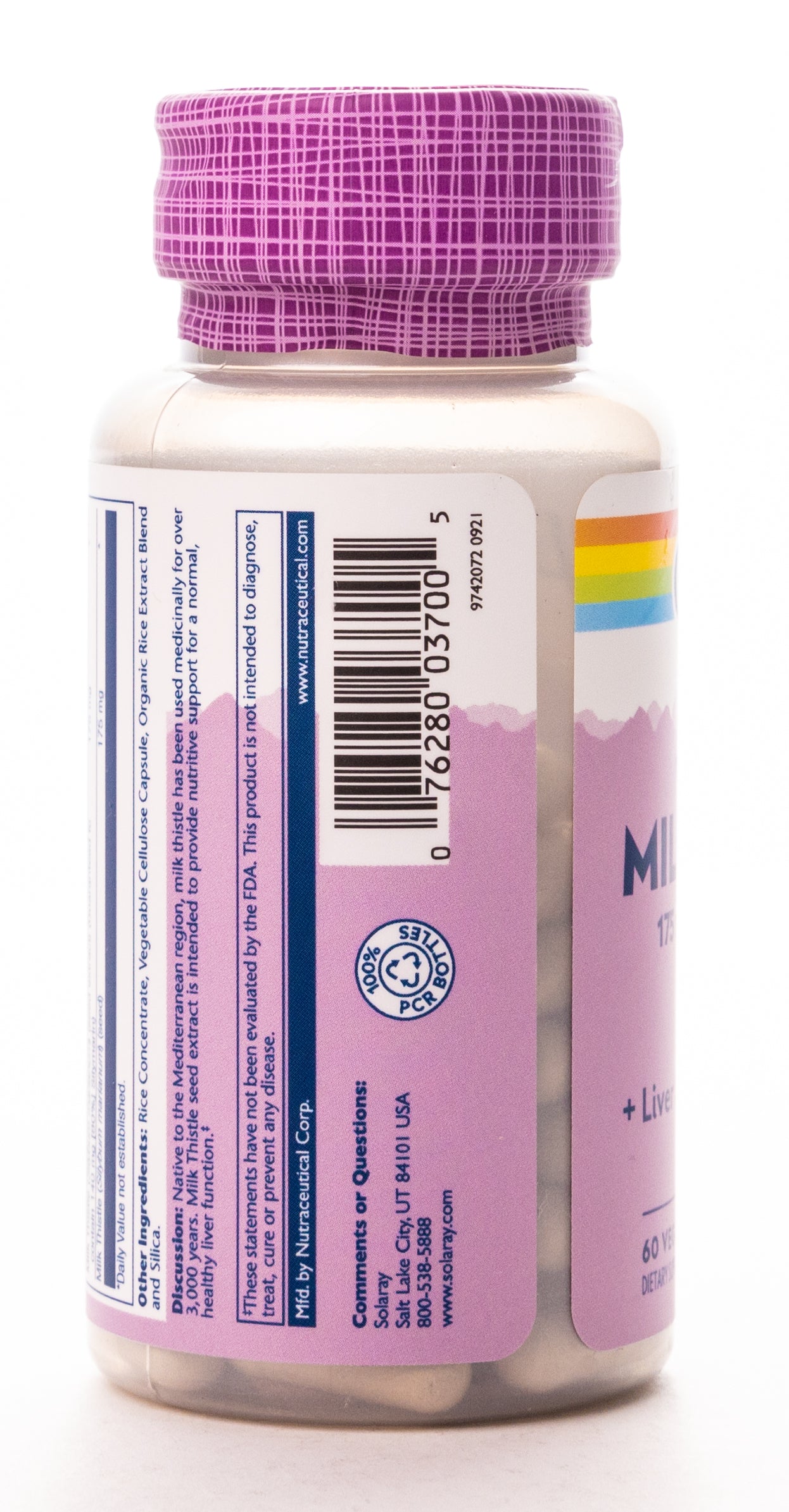 Solaray Milk Thistle 175 mg 60 Capsules