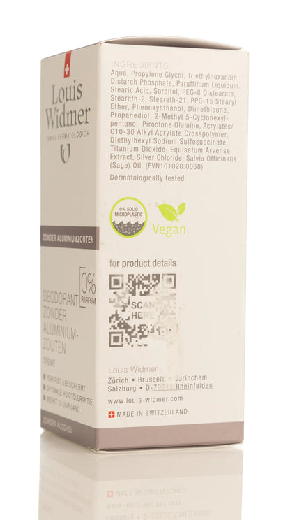 Louis Widmer Deoderant Cream  [Allumin Free] 40 Ml