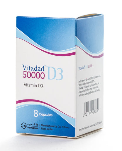 Vitadad Vitamin D3 50000 IU 8 Capsules