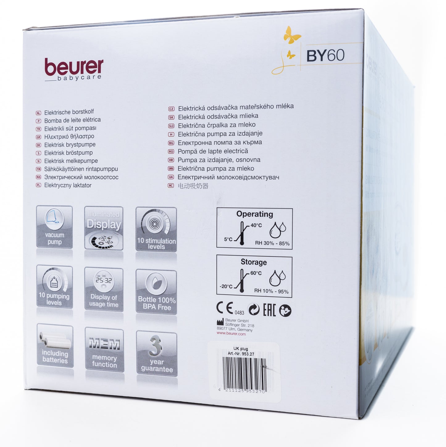 Beurer Electric Breast Pump BY60
