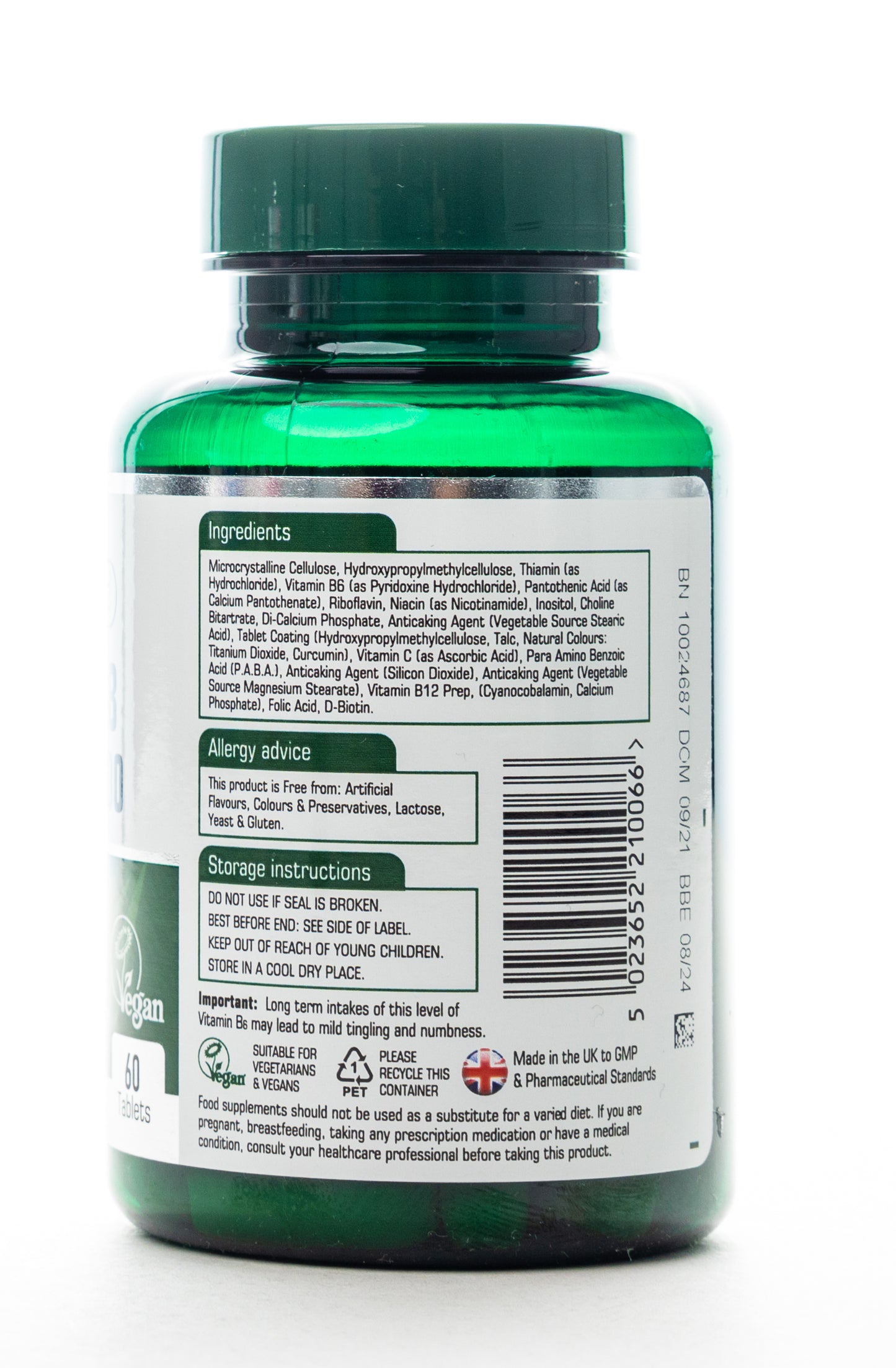 Natures Aid Vitamin B Complex 60 Tablet