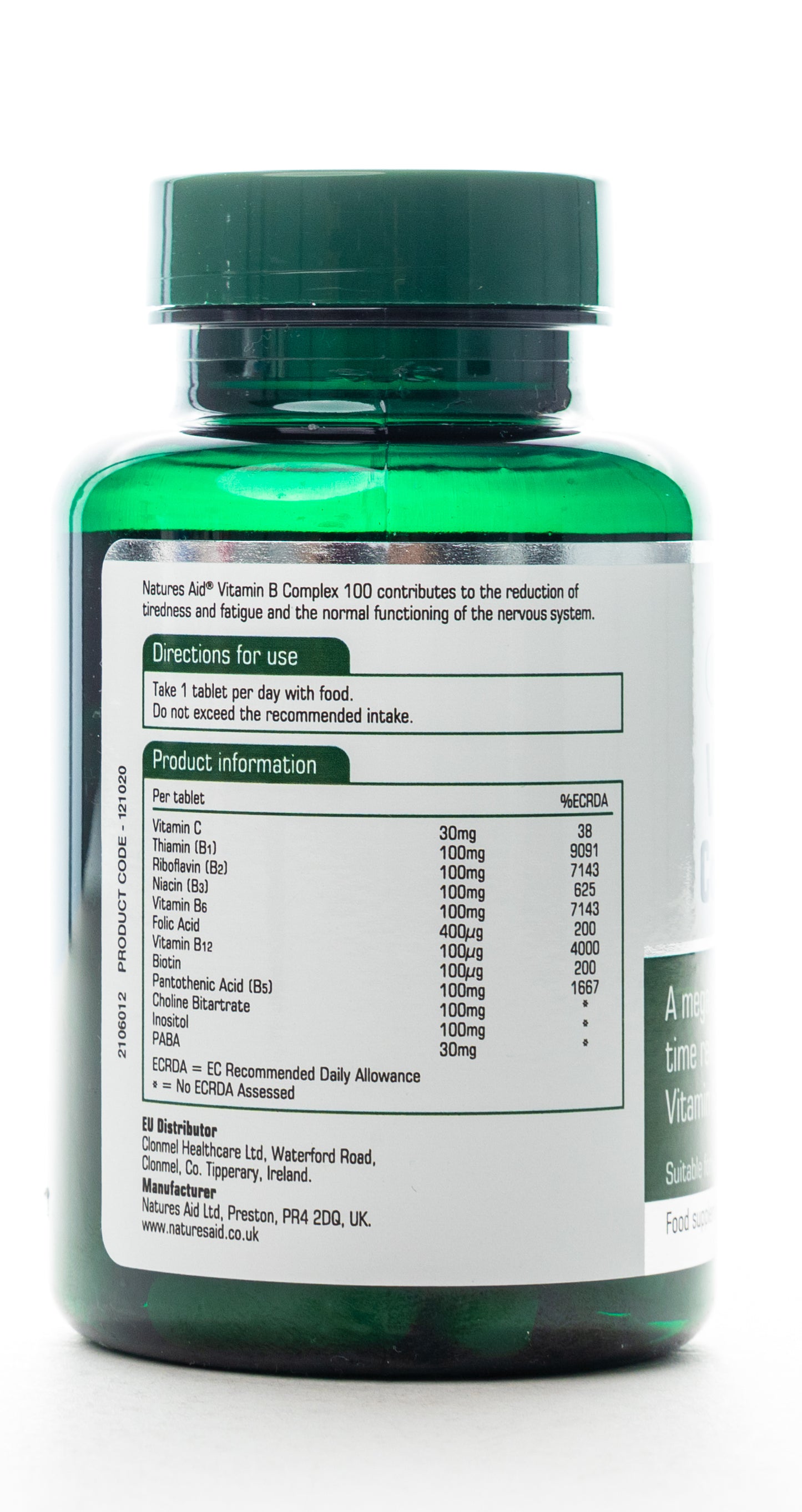 Natures Aid Vitamin B Complex 60 Tablet