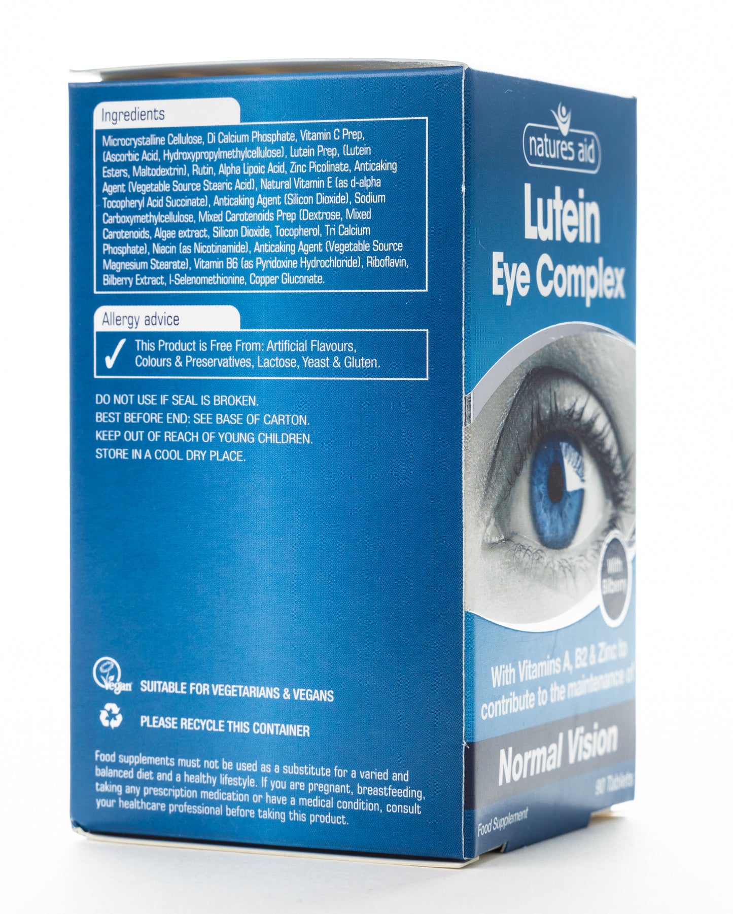 Natures Aid Lutein Eye Complex 90 Tablet