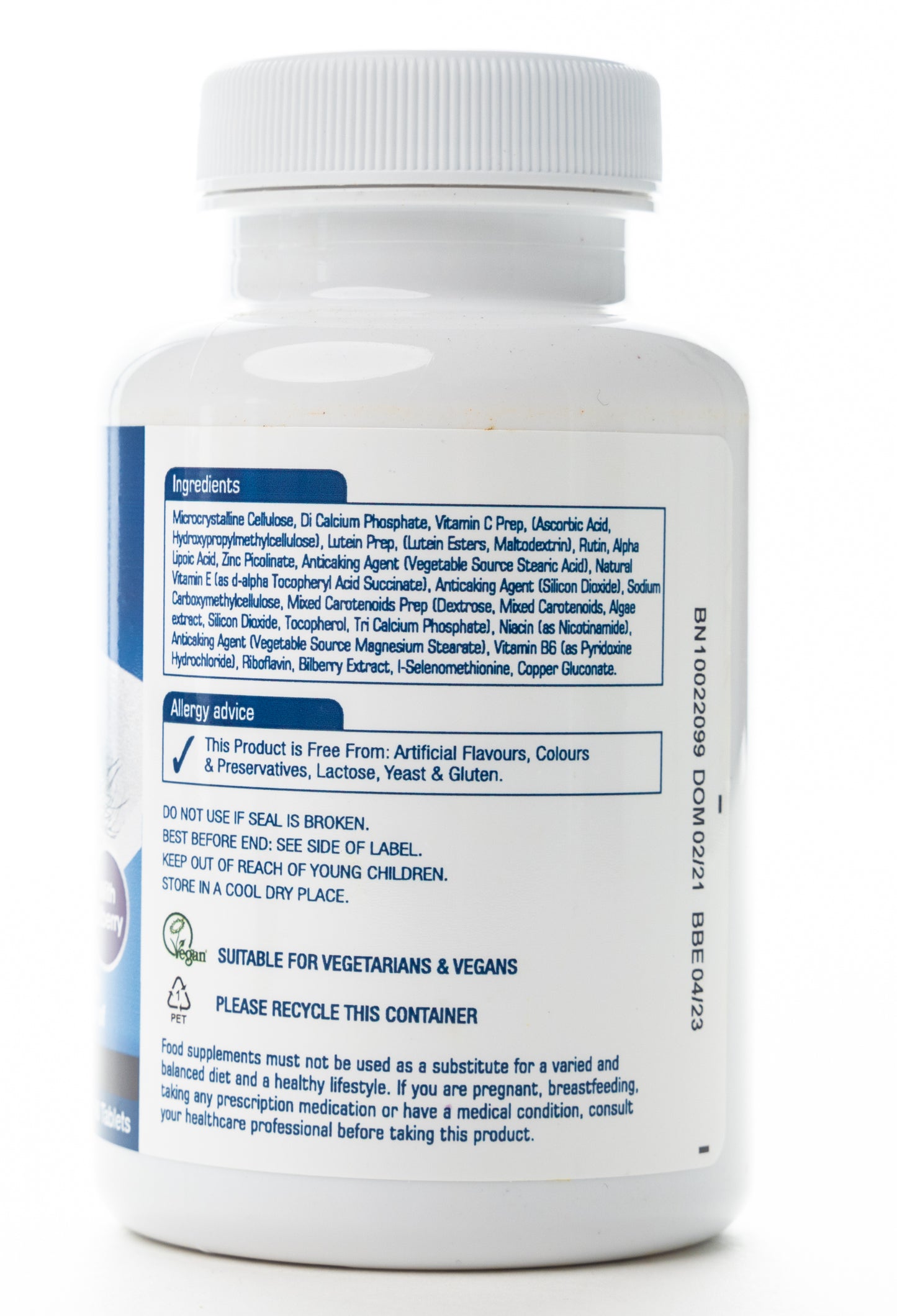 Natures Aid Lutein Eye Complex 90 Tablet