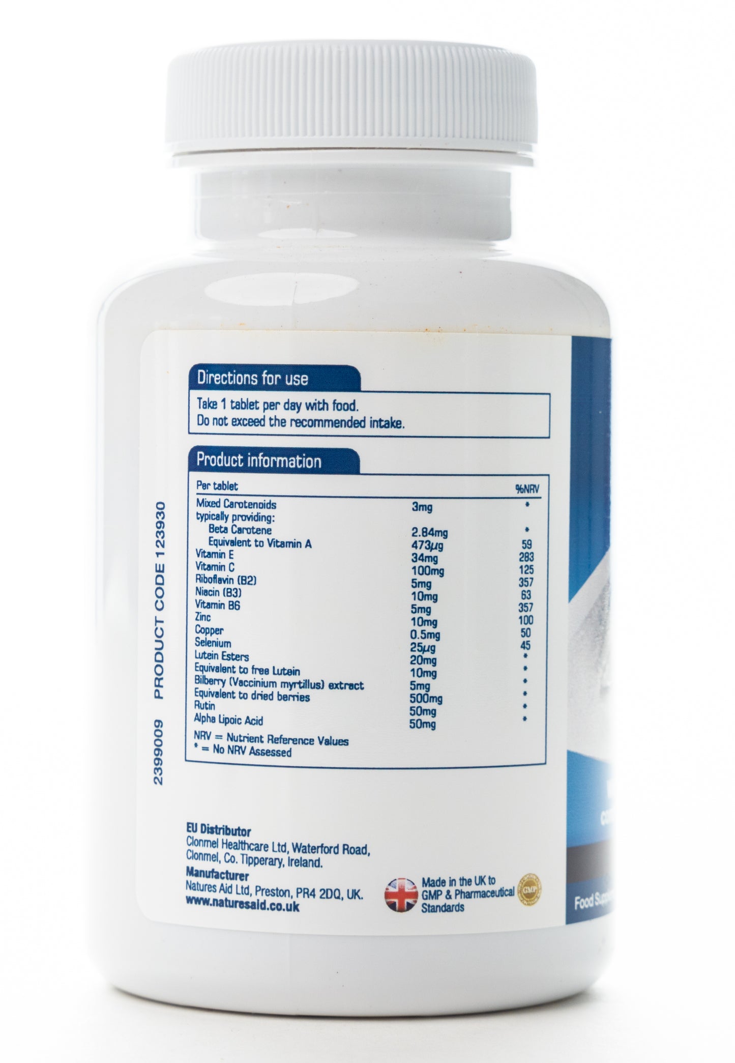 Natures Aid Lutein Eye Complex 90 Tablet