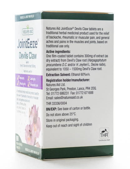 Natures Aid JointEeze Devils Claw 90 Tablet