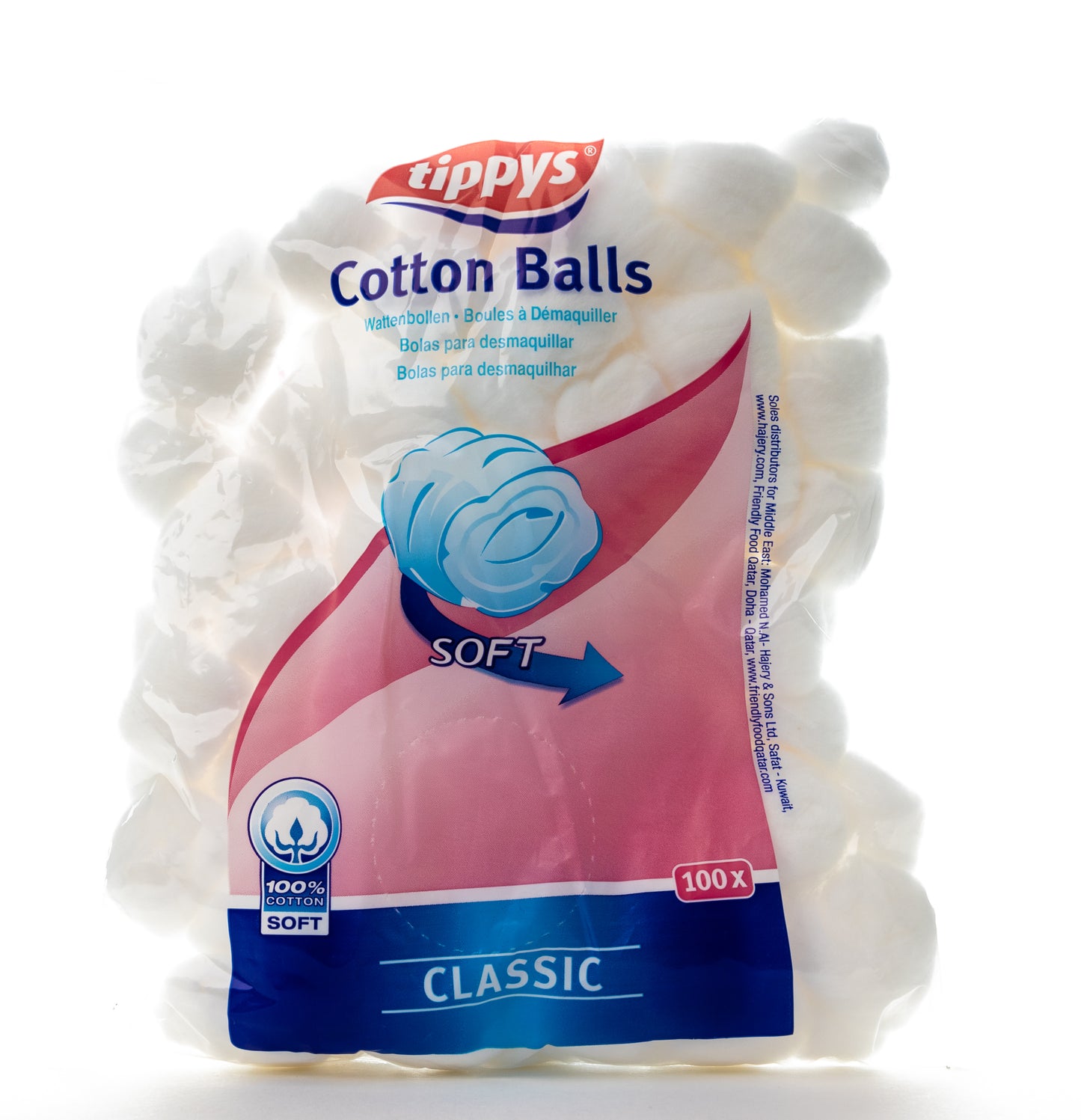 Tippys Cotton Balls 100 Pieces
