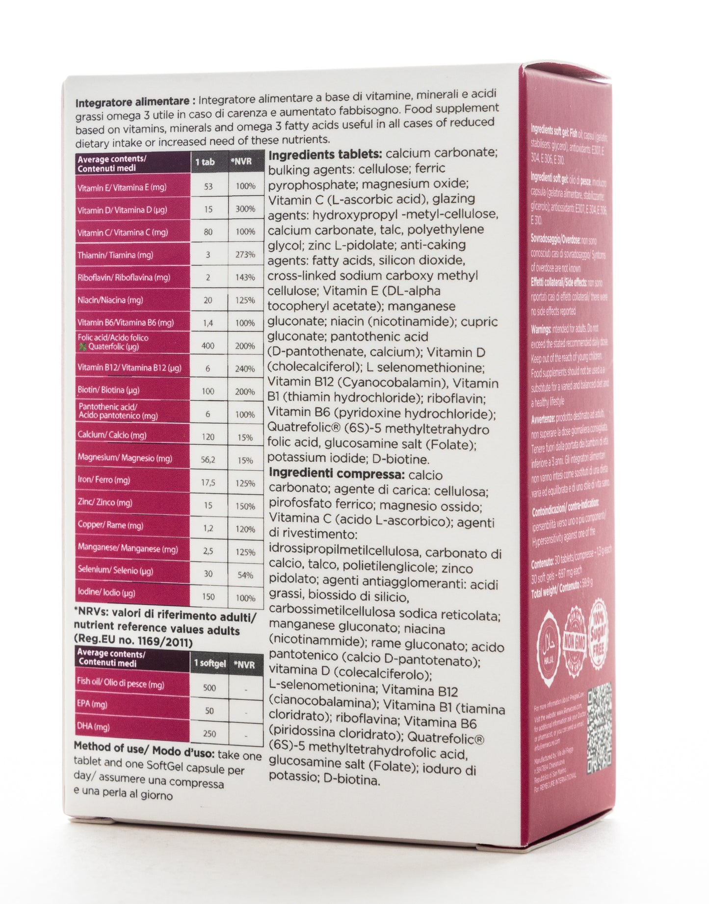 Pregnacure Intensive 30 Tablets+30 Softgels