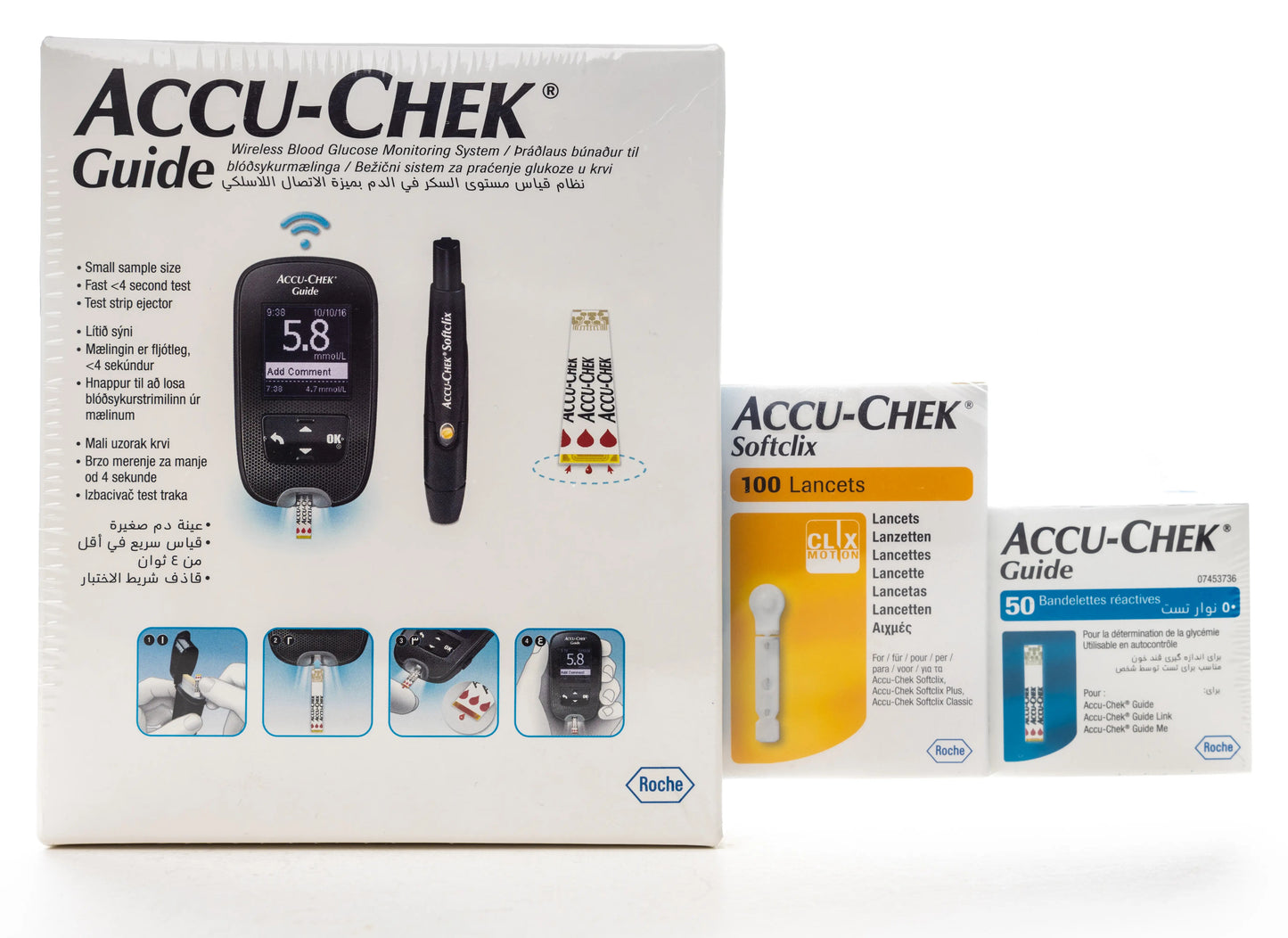 Accu Check Guide Mmol/L + 50 Strip + 100 Lancet