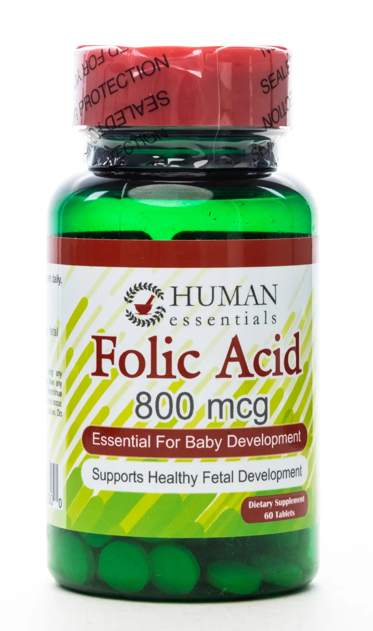 Human Essentials Folic Acid 800 Mcg 60 Tablet