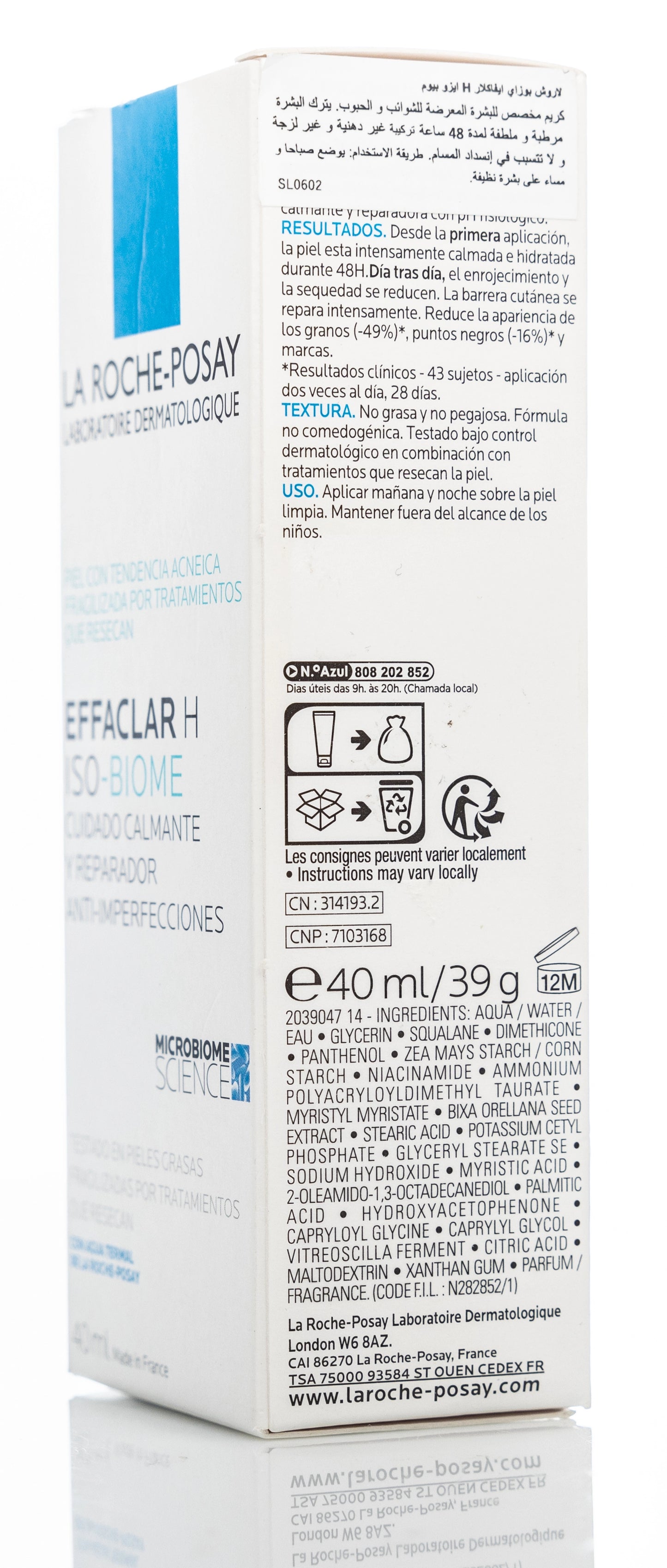 La Roche-Posay  Effaclar H Iso-Biome Cream 40 Ml