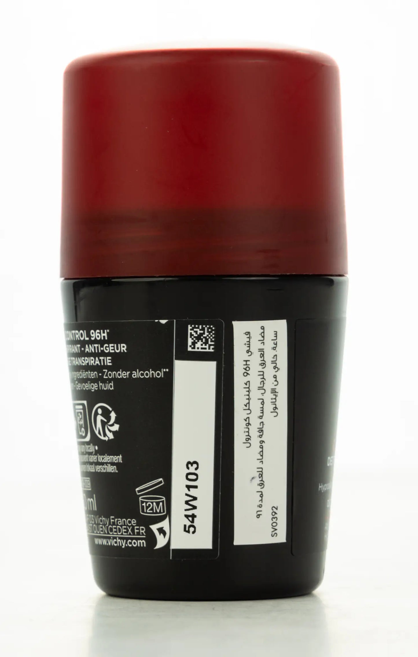 Vichy Clinical Control [Black] Deodorant  Roll On Men 96 Hours 50 ml