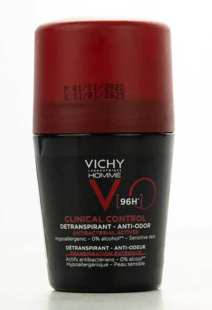 Vichy Clinical Control [Black] Deodorant  Roll On Men 96 Hours 50 ml