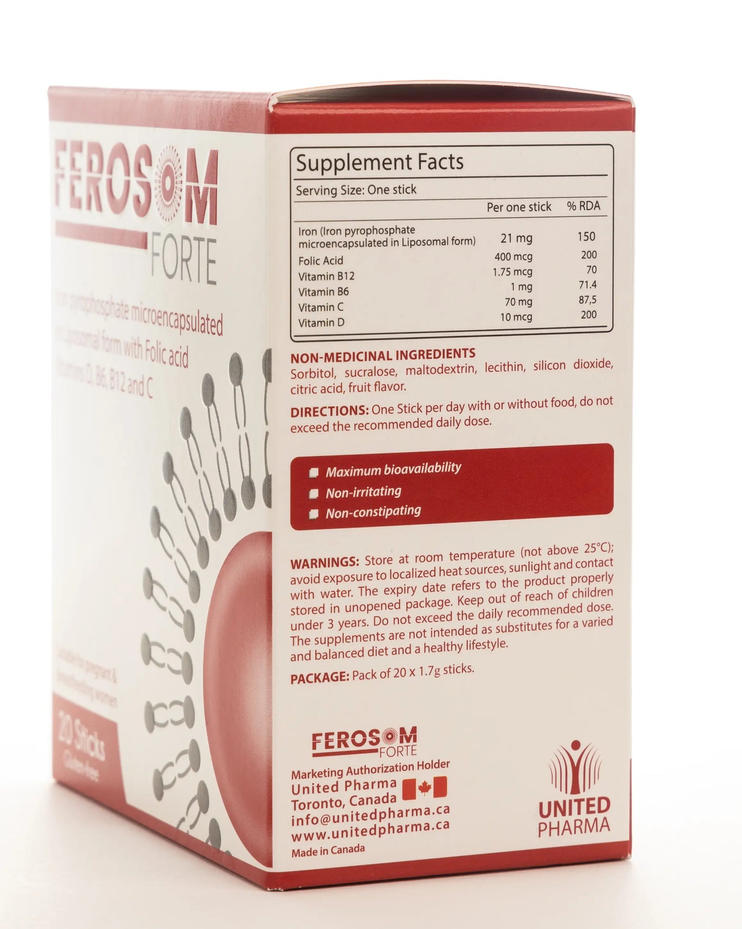 Ferosom Forte 20 Sticks