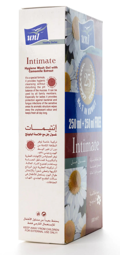 Uni Intimate Wash Gel 500 Ml (250+250) Offer