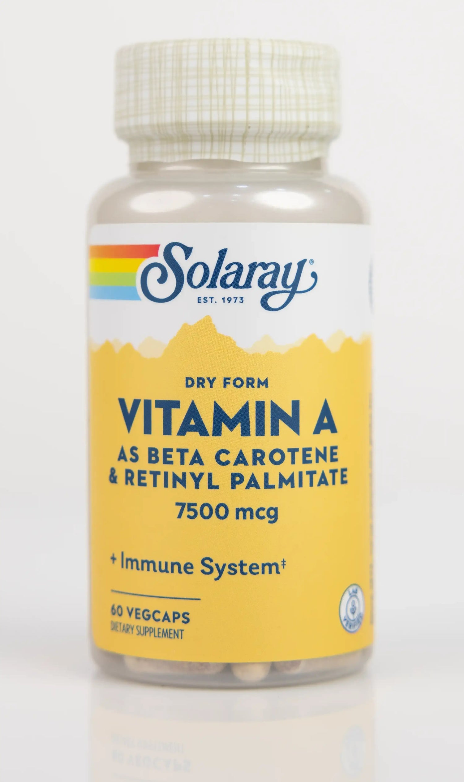 Solaray Vitamin A 7500mcg 60 Capsules