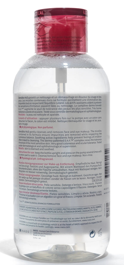 Bioderma Sensibio H2O Micellar Water Pump 850 Ml (Save 20%) Offer