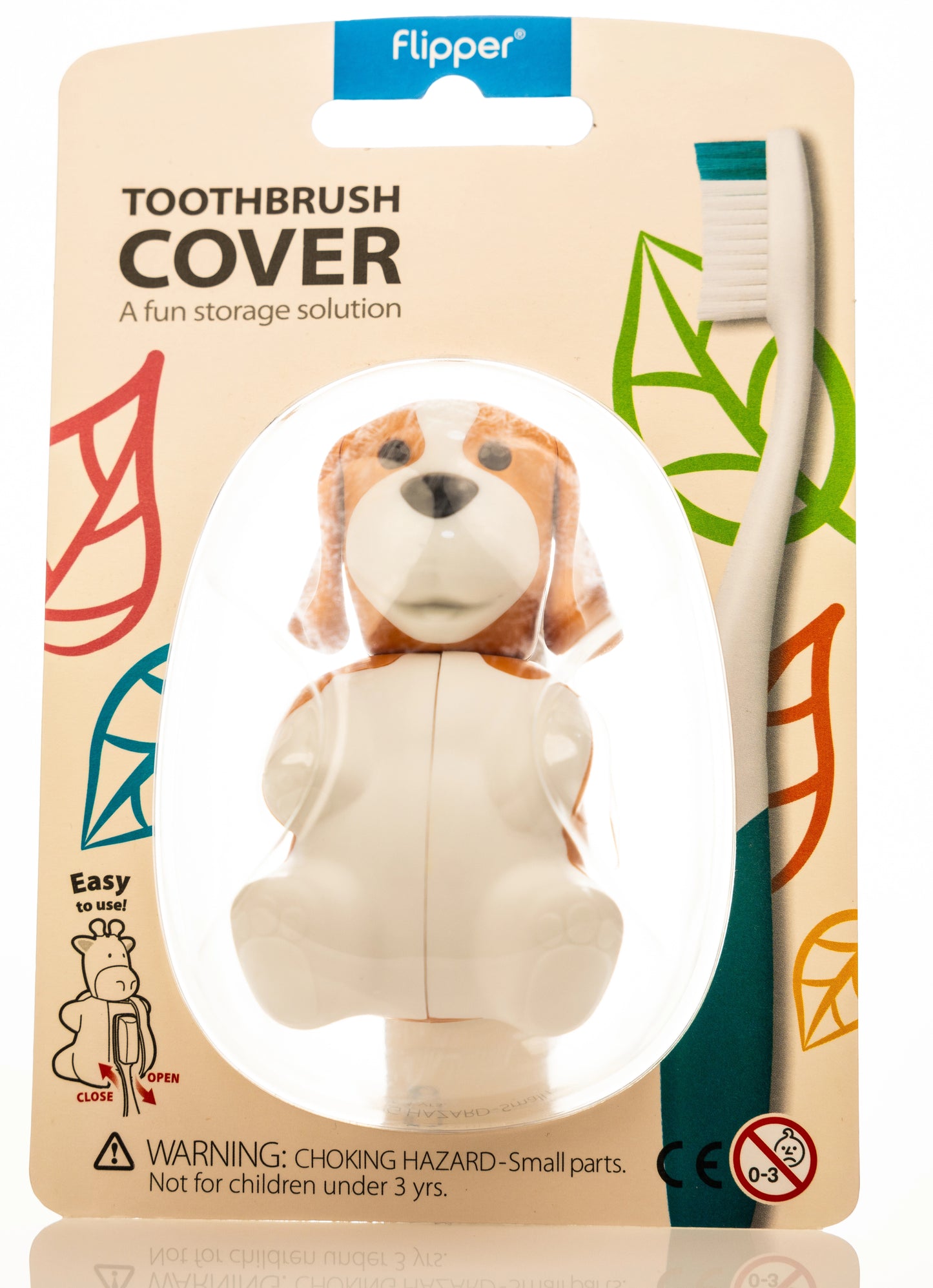 Flipper Toothbrush Cover Fun Animal Beagle (044)
