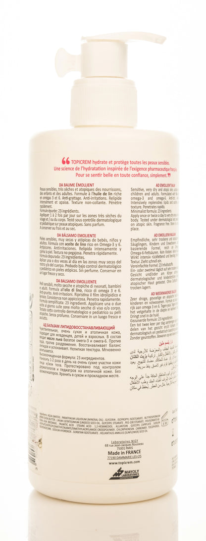 Topicrem DA Emollient Balm 500 Ml