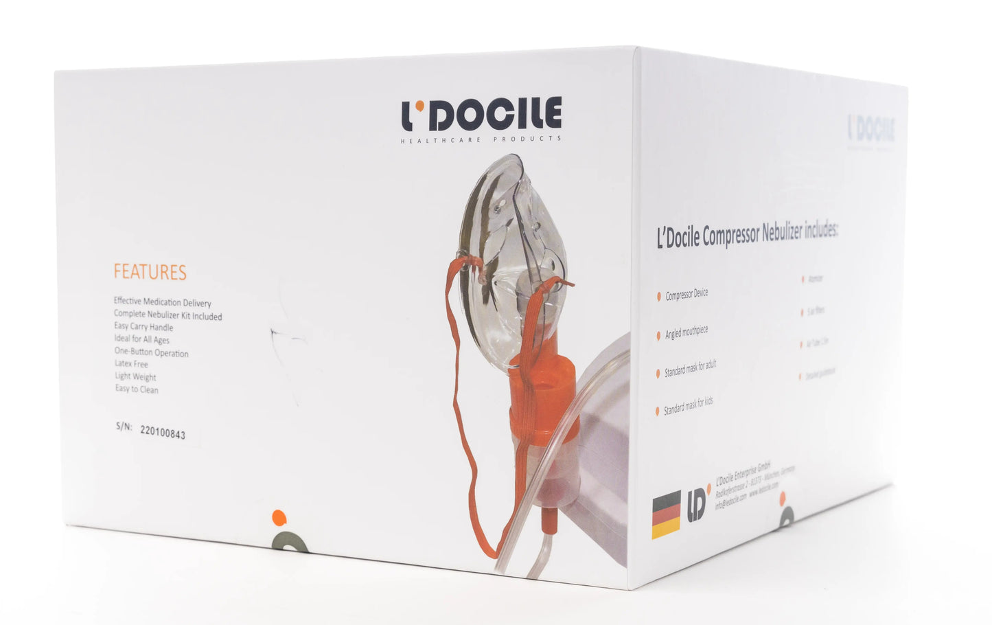 L'Docile Piston Compressor Nebulizer [Ldnb2320]