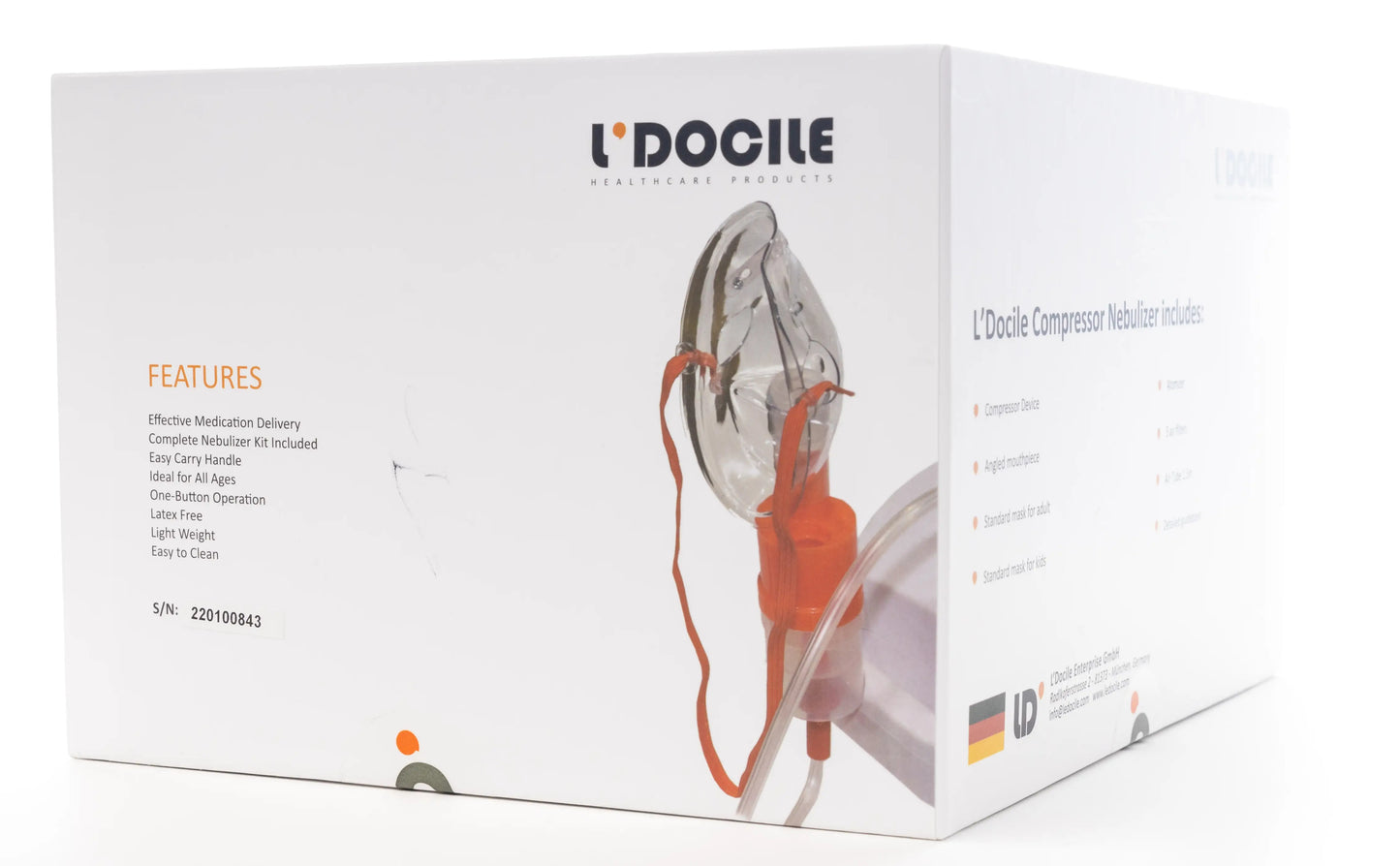 L'Docile Piston Compressor Nebulizer [Ldnb2320]