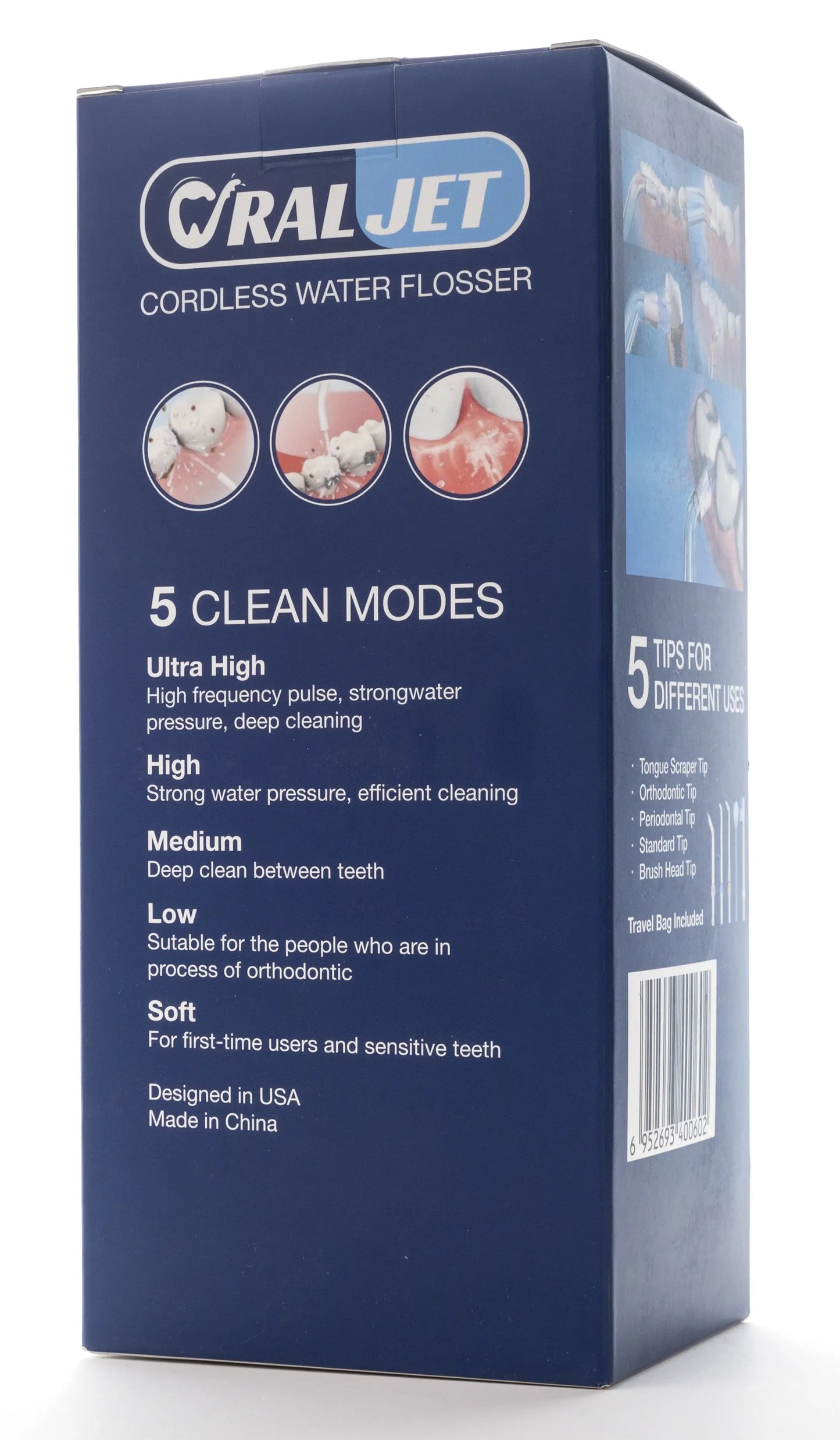 Oraljet Cordless Water Flosser-Black