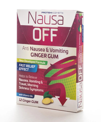 Nausa Off Ginger Gum 12 Gums