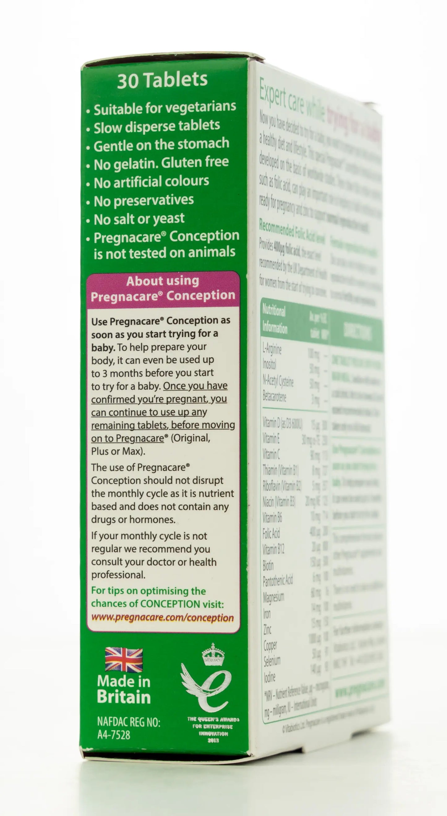 Vitabiotics Pregnacare Conception 30 Tablets