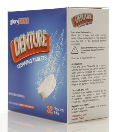 Glorydent Denture Clean Tablet 32 Pieces