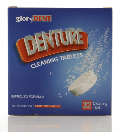 Glorydent Denture Clean Tablet 32 Pieces