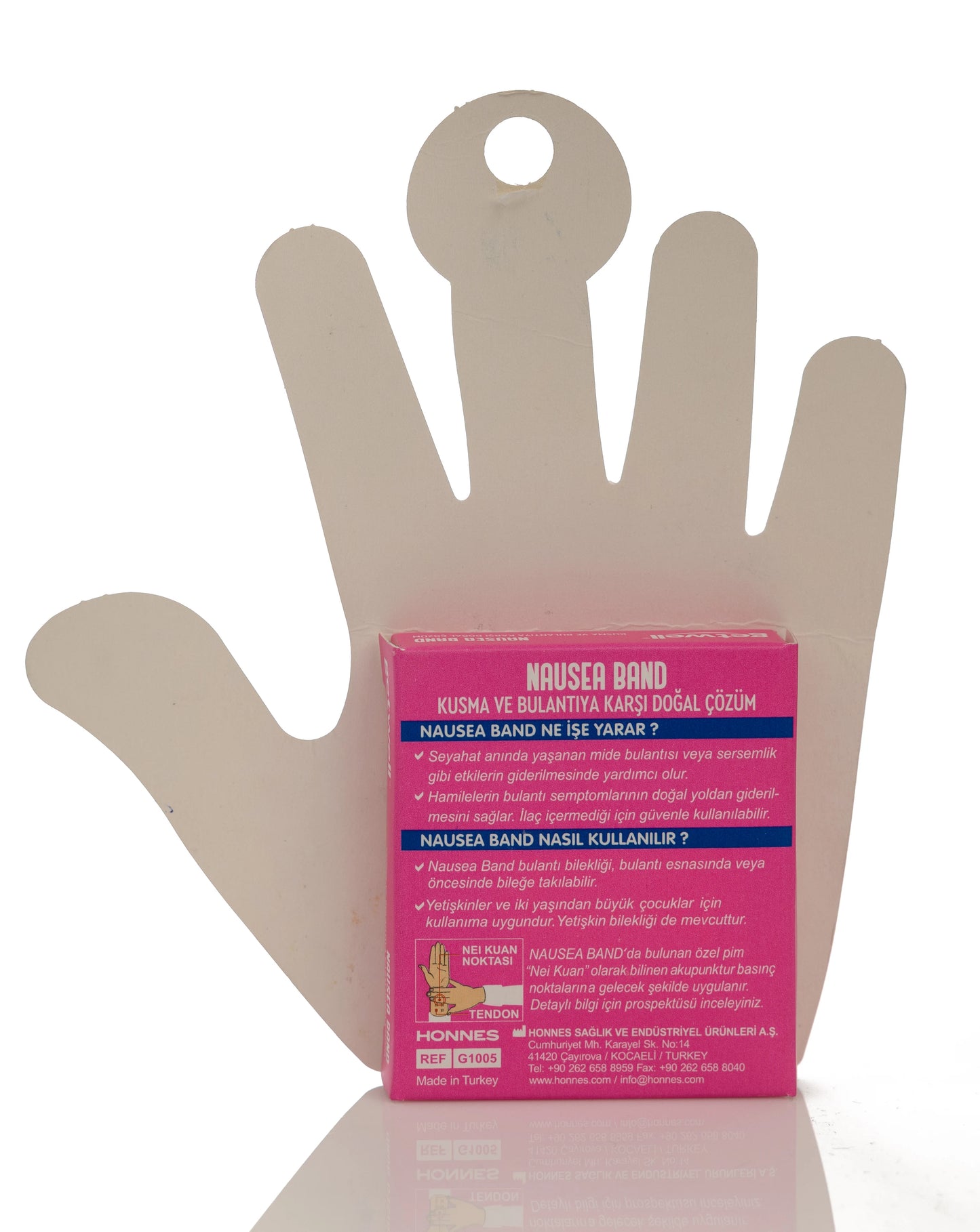 Getwell Nausea Band Pink 2 Pieces