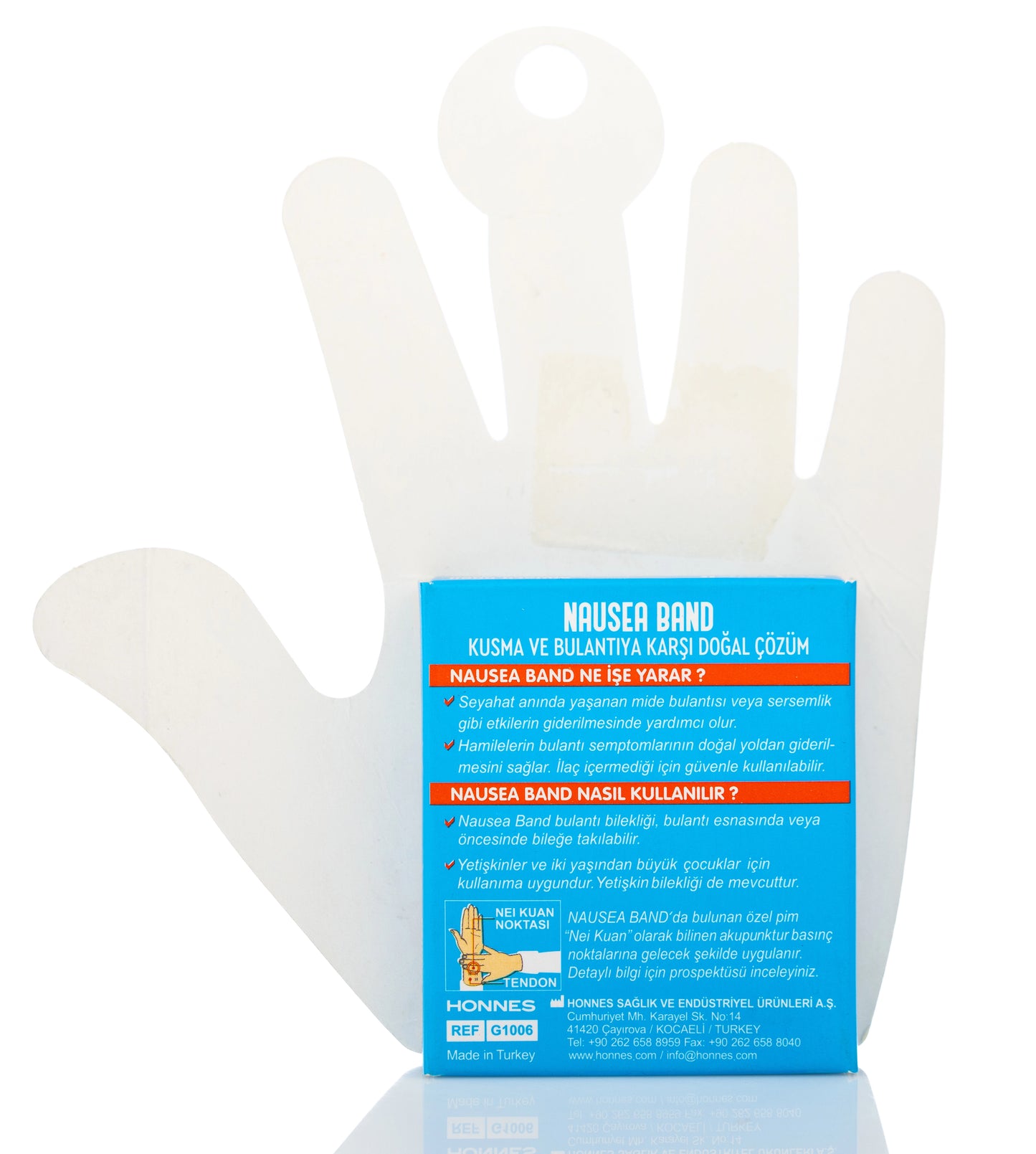 Getwell Nausea Band Blue 2 Pieces