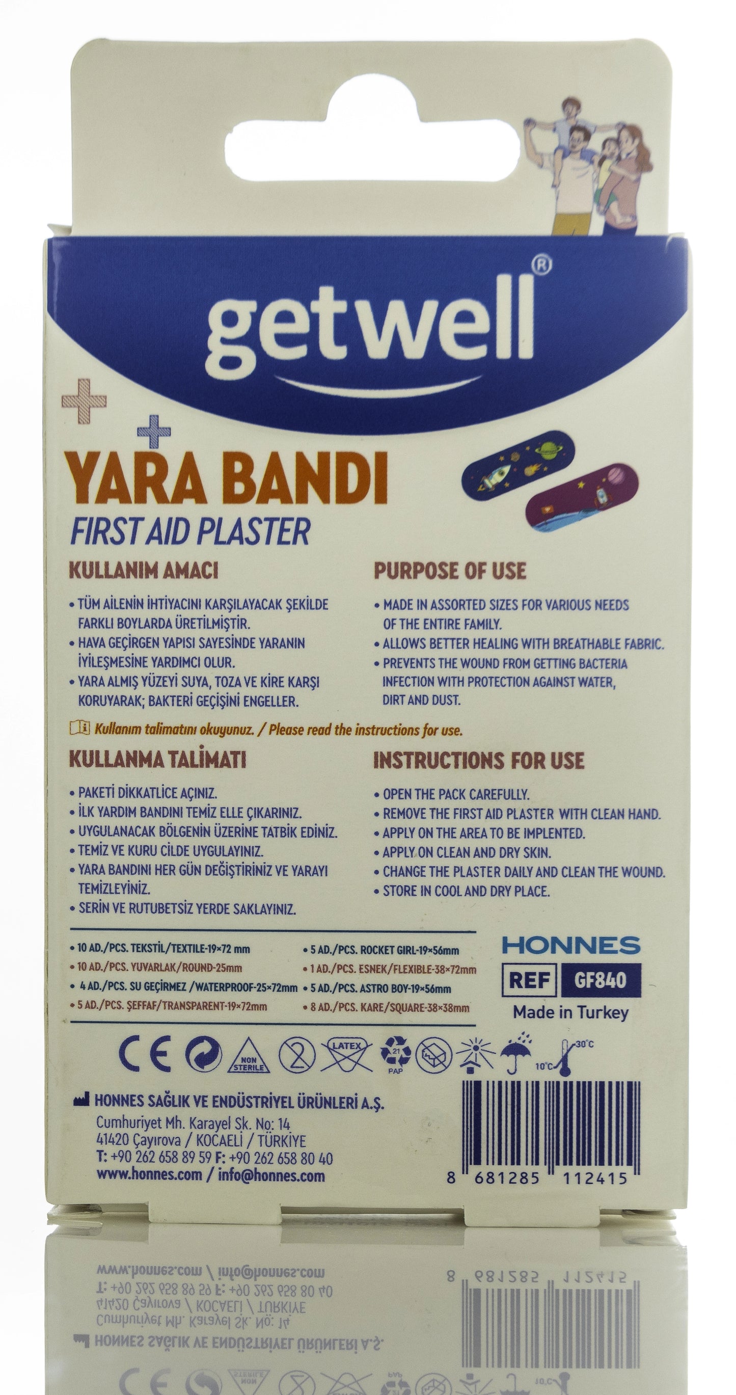 Getwell Family Pack First Aid Plaster 48 Pieces