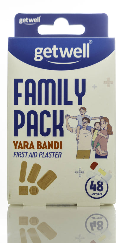 Getwell Family Pack First Aid Plaster 48 Pieces