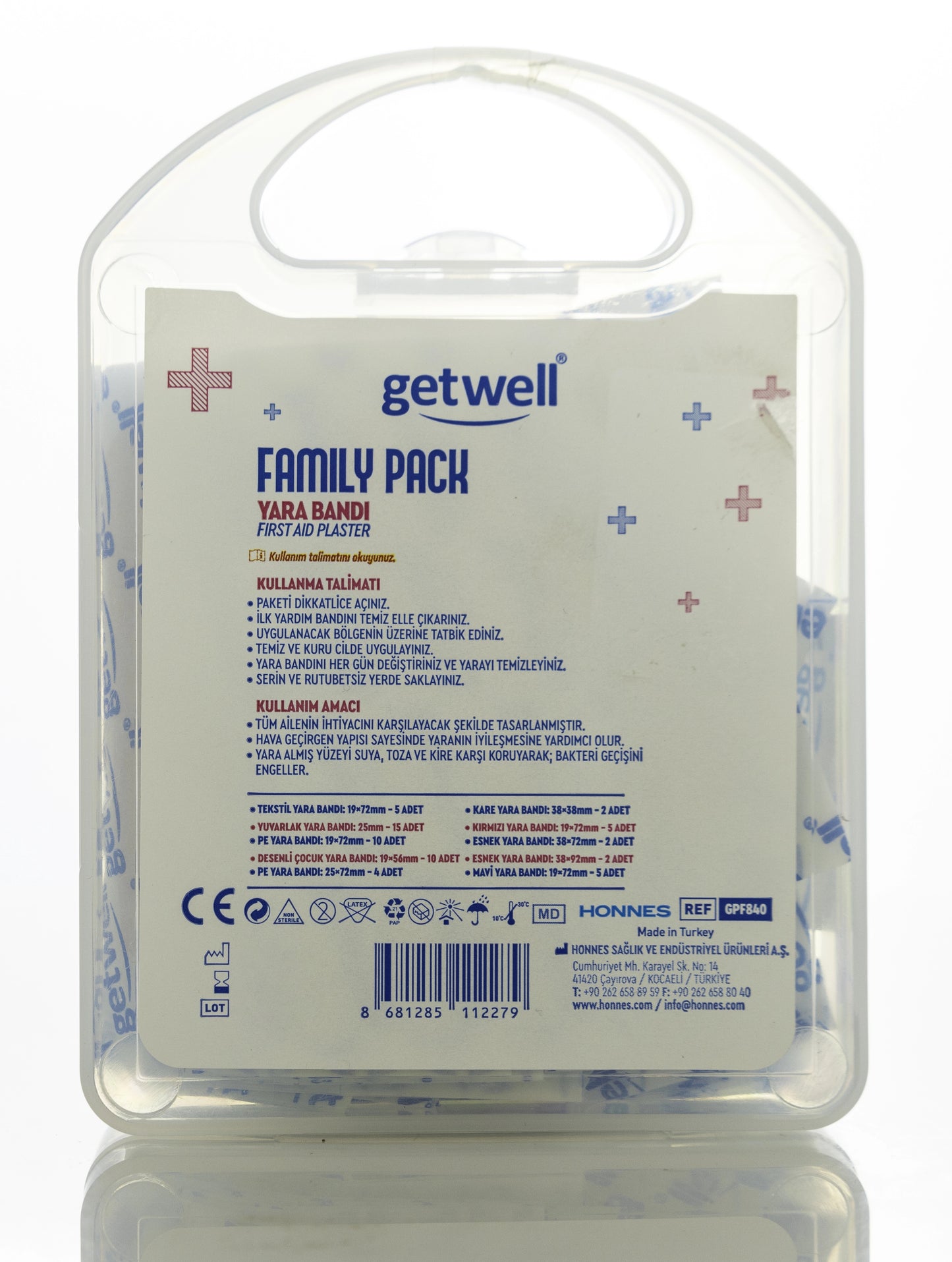 Getwell Family Pack First Aid Plaster 60 Pieces