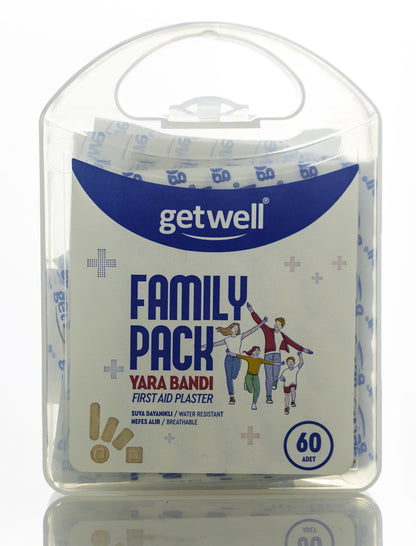 Getwell Family Pack First Aid Plaster 60 Pieces