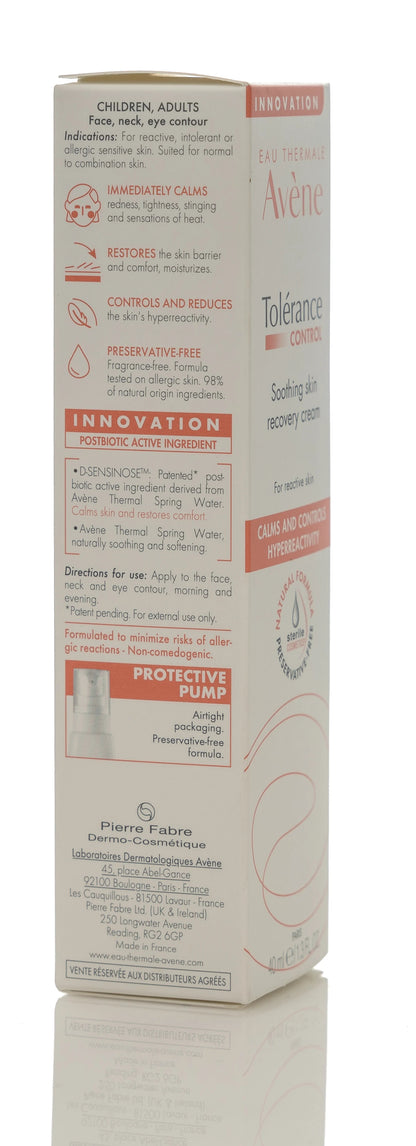 Avène Tolerance Control Restorative Soothing Cream 40 Ml