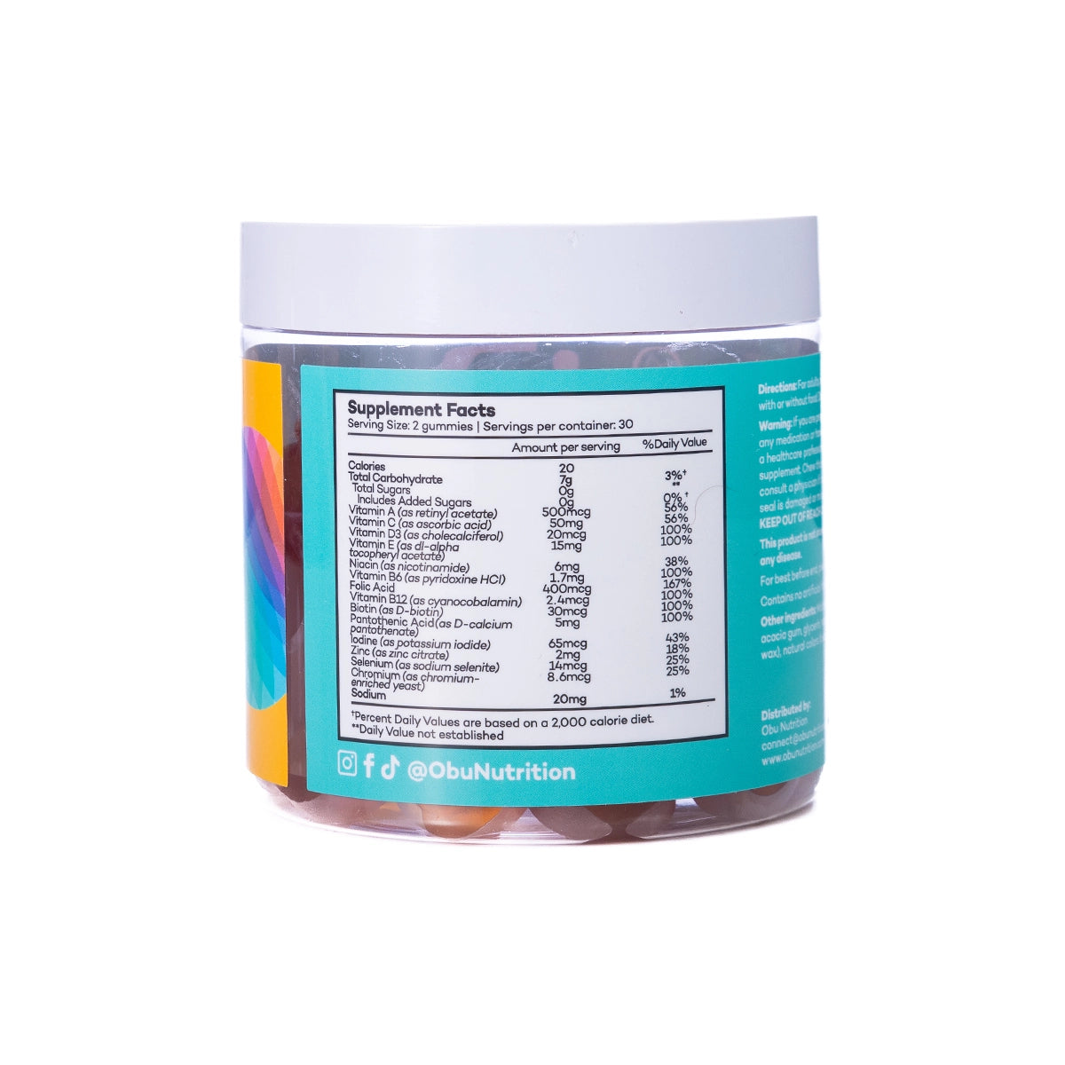 OBU Adult Multi vitamin Gummies 60 Gummies