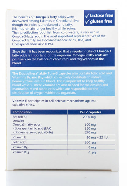 Doppelherz Aktiv Pure-3 Omega-3 60 Capsule