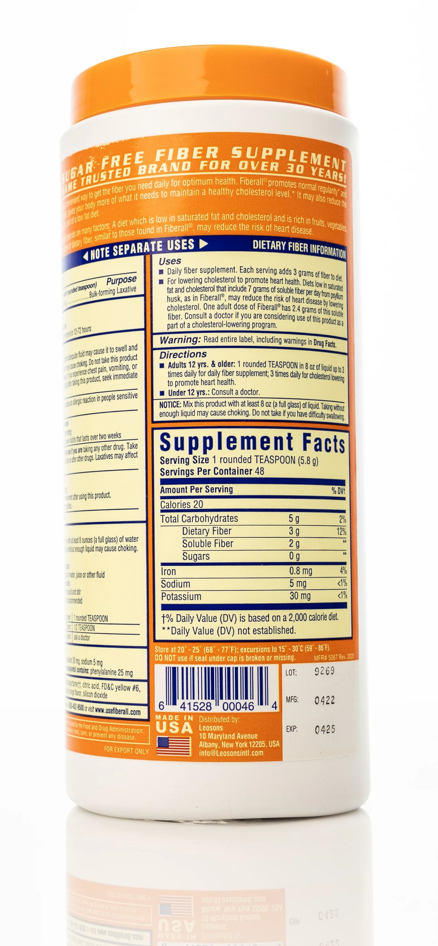 Fiberall Orange 283 Gm Powder