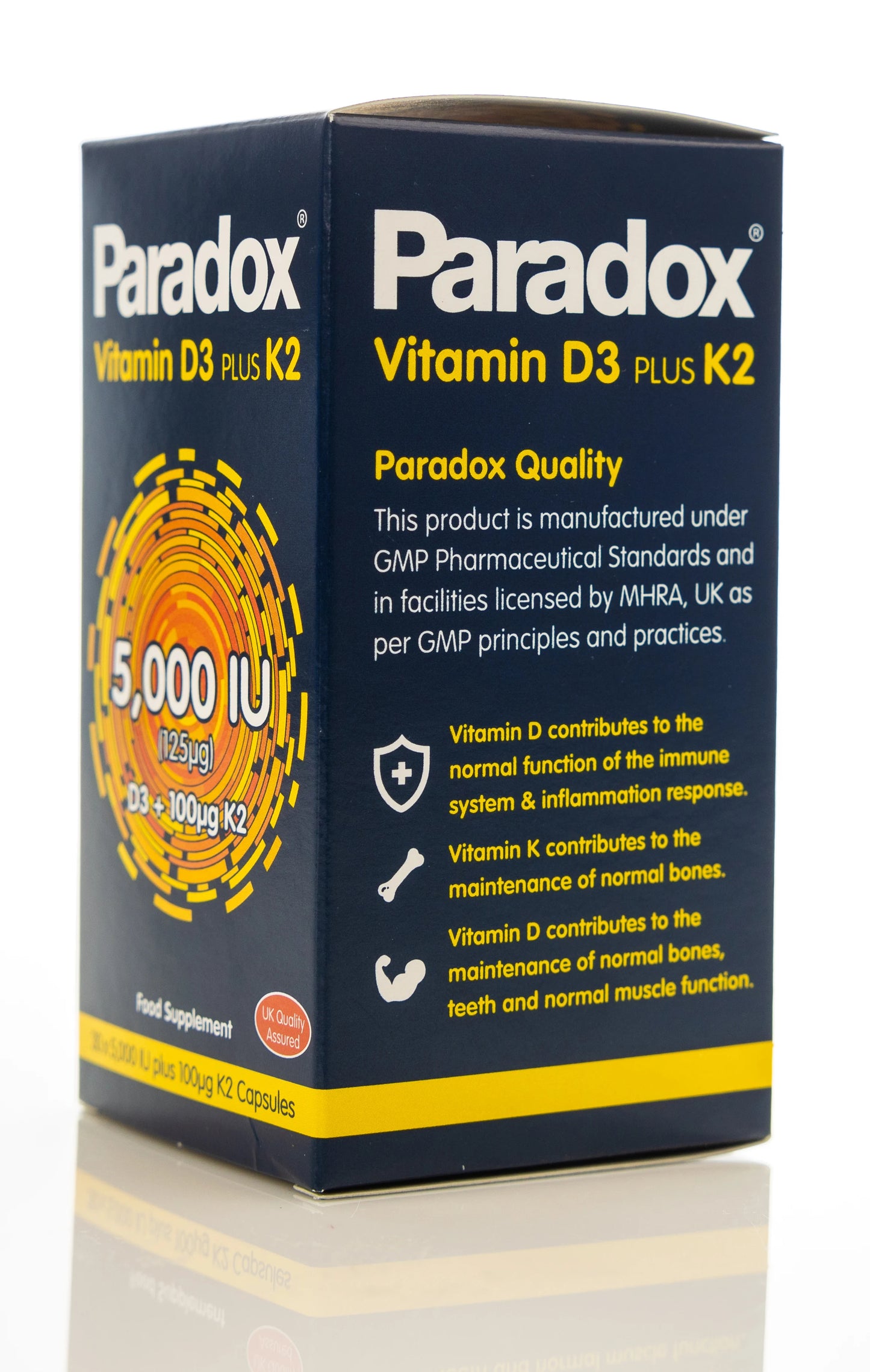 Paradox Vitamin D3 Plus K2 30 Capsules