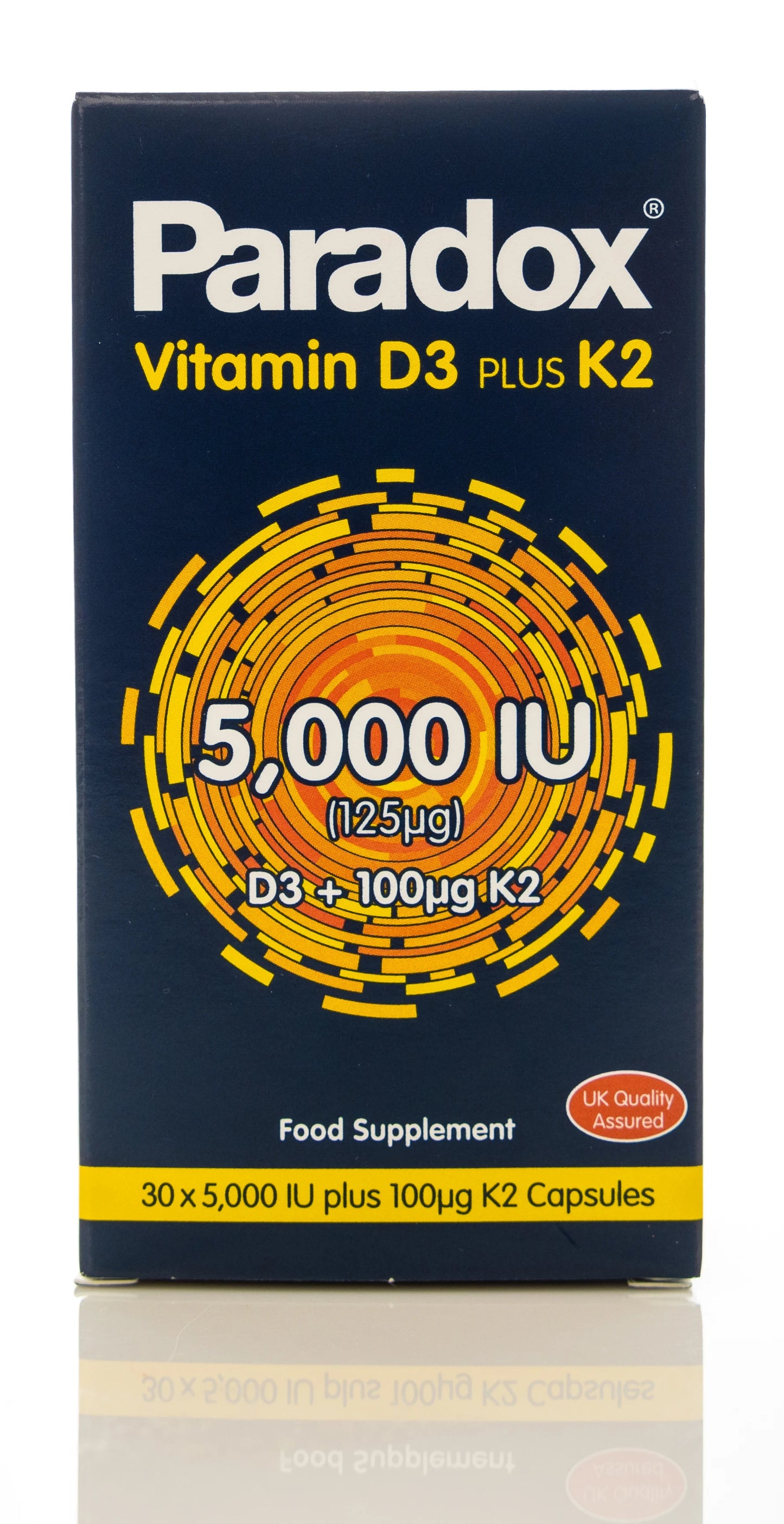 Paradox Vitamin D3 Plus K2 30 Capsules