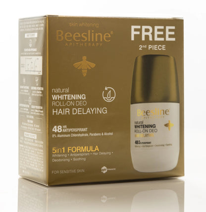 Beesline 48 Hours Whitening Roll On Deo Hair Delay 50 Ml 1+1 Offer Pack
