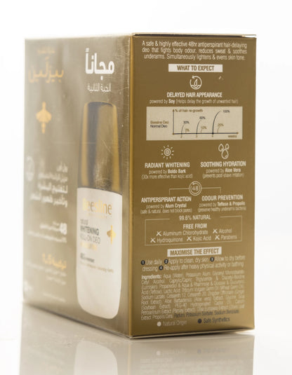 Beesline 48 Hours Whitening Roll On Deo Hair Delay 50 Ml 1+1 Offer Pack