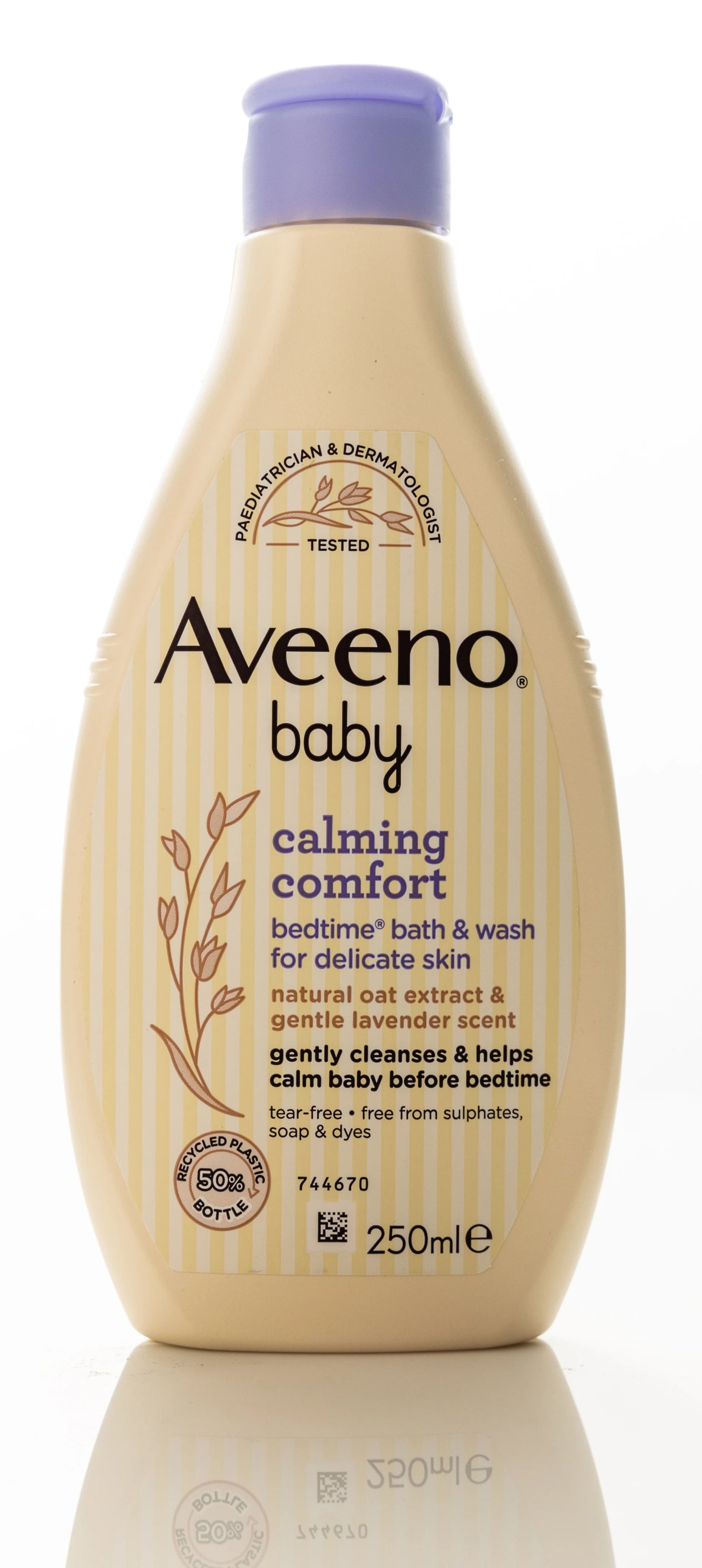 Aveeno Baby Calming Comfort Bedtime Bath And Wash 250 Ml