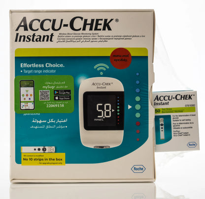 Accu Check Instant 50 Strip + Machine Mmol