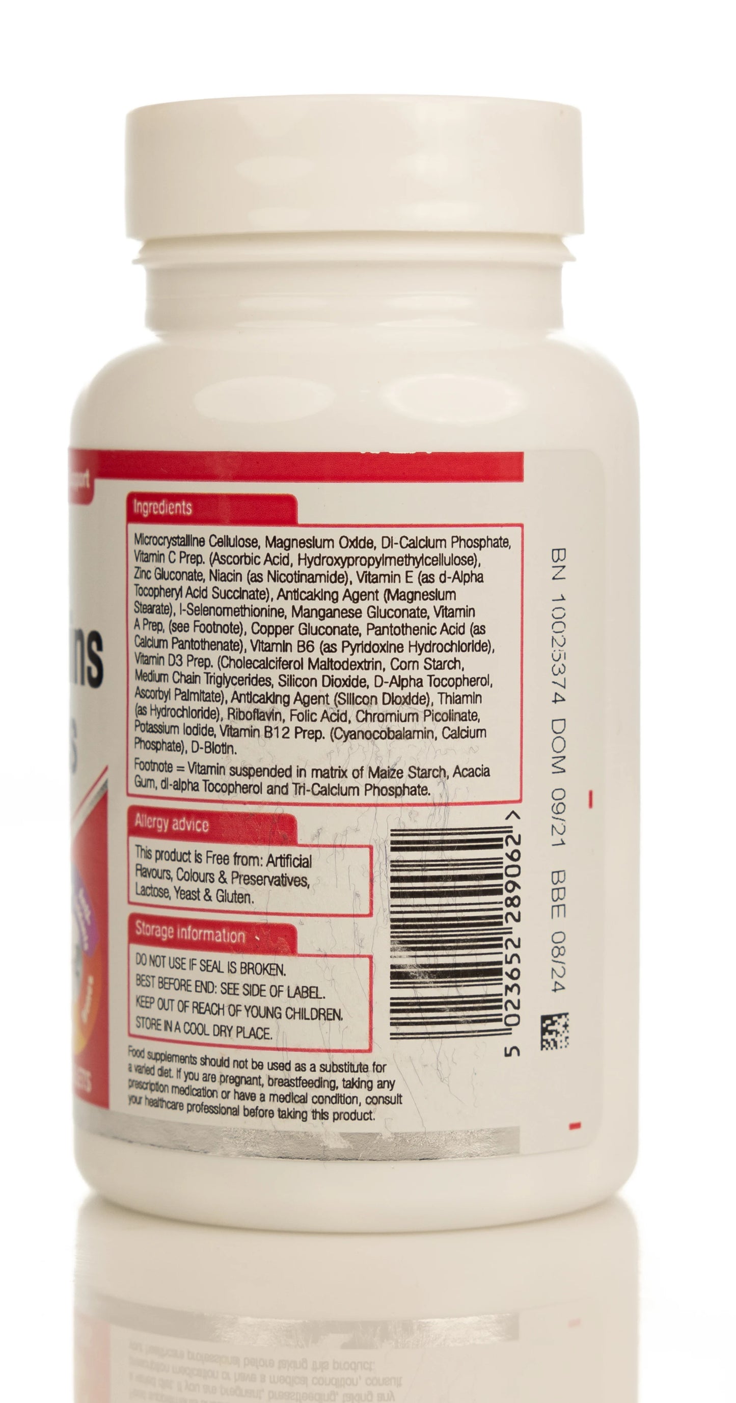 Natures Aid Multi-Vitamins & Minerals Complete 60 Tablet