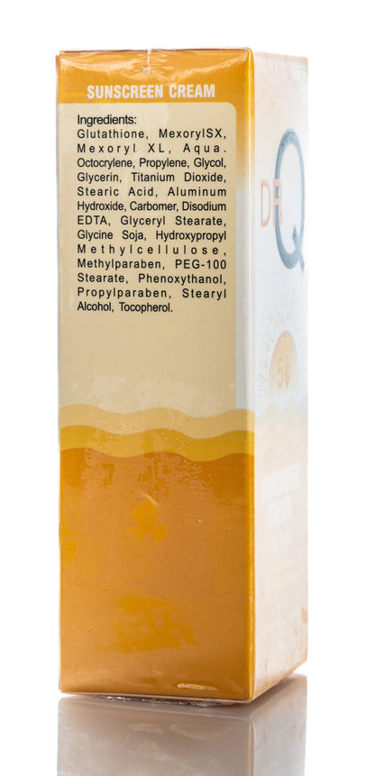 DR Q Oil-Free Sunscreen Cream SPF 50+ Whitening by Glutathione For Oily, Combination And Sensitive Skin 50 Ml