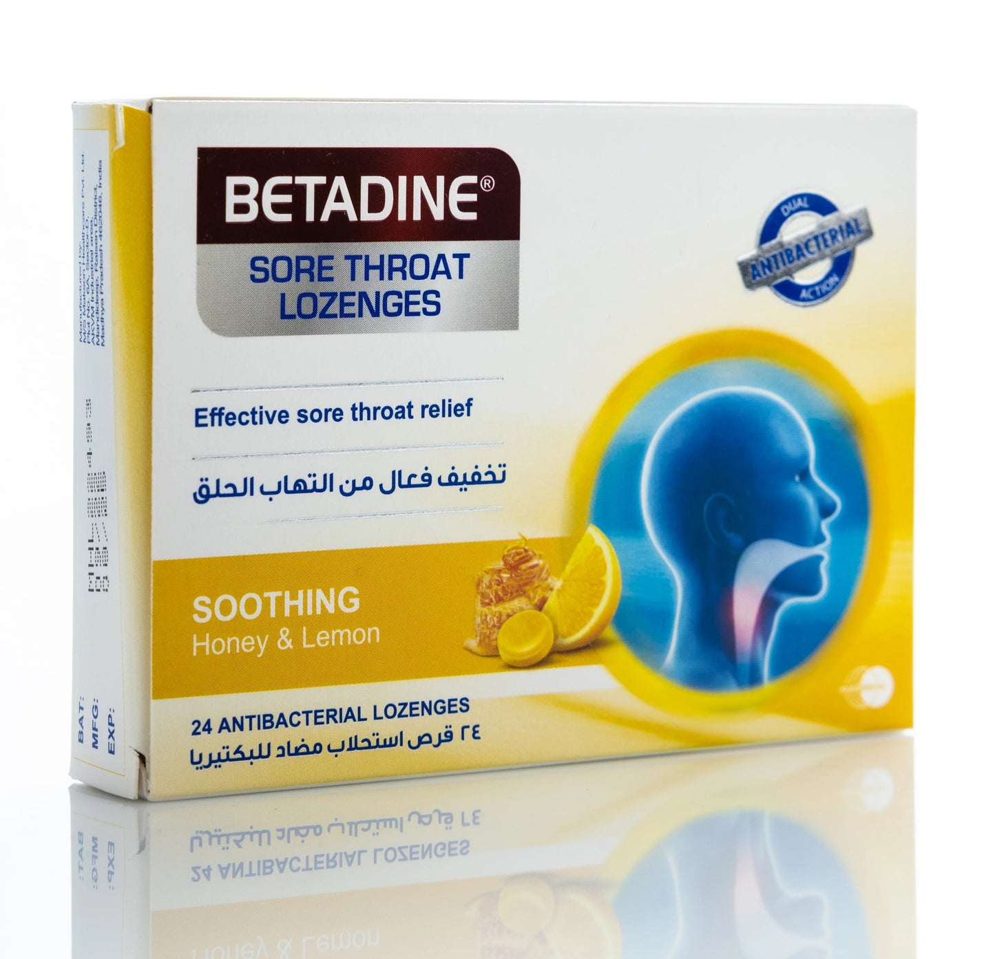 Betadine Throat Honey & Lemon 24Lozenges